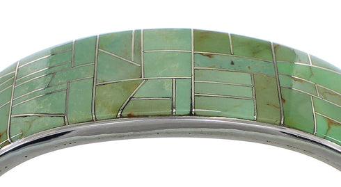 Well Built Sterling Silver Turquoise Bracelet Jewelry VX60471